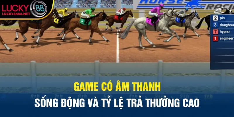 Game có âm thanh sống động và tỷ lệ trả thưởng cao