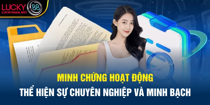 Minh chứng hoạt động thể hiện sự chuyên nghiệp và minh bạch