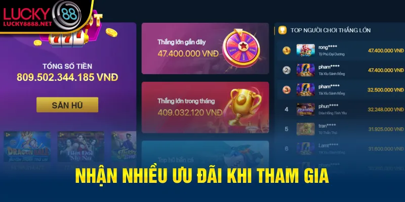 Nhận nhiều ưu đãi khi tham gia